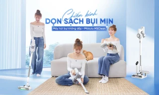 Máy hút bụi quét sàn không dây Masuto MSClean 'dọn sạch' bụi mịn với lực hút 30.000PA 