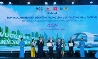 AEON 2 năm liền vào top 3 doanh nghiệp bền vững ngành thương mại - dịch vụ