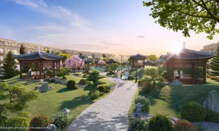 Khám phá Ngự hoa viên độc nhất trong lòng Đảo Vua ở Vinhomes Royal Island