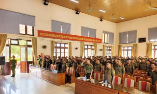 Bắc Giang bồi dưỡng nghiệp vụ cho lực lượng tham gia bảo vệ an ninh trật tự ở cơ sở