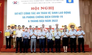 Than Hà Lầm sơ kết công tác ATVSLĐ 6 tháng đầu năm 2022 và công tác phòng chống dịch COVID-19