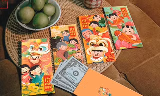 Phong bao lì xì mang ý nghĩa không nằm ở số tiền mừng mà quan trọng là ở thiện ý