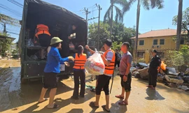 9 cán bộ chiến sĩ Công an Thái Nguyên bị thương khi chống lũ, cứu nạn cứu hộ 