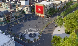 Hình ảnh phối cảnh mới của quảng trường Đông Kinh Nghĩa Thục