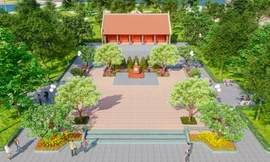 Hình ảnh nhà trưng bày Anh hùng Võ Thị Sáu trong công viên trung tâm Thủ đô