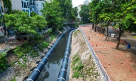 Sông Tô Lịch sẽ trong xanh, dòng chảy ổn định trước ngày 20/9