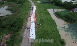 Hà Nội mưa rất to, thành phố gấp rút rà soát đê điều, gia cố những vị trí xung yếu