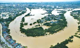 Thái Nguyên: Nước lũ sông Cầu có thể cao hơn trận lũ lịch sử năm 1971