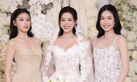 Dàn hoa hậu, á hậu dự đám cưới Đỗ Thị Hà 