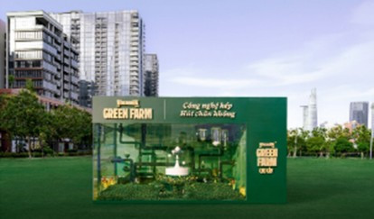 Không gian trải nghiệm đa giác quan của Vinamilk Green Farm gây ấn tượng mạnh với người tiêu dùng và giới sáng tạo (Ảnh: Minh Anh).