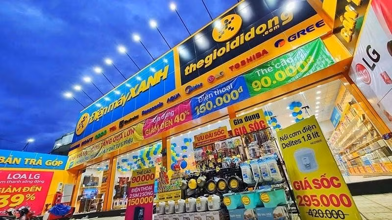 Thế Giới Di Động lãi kỷ lục quý I, trong đó hoạt động tài chính đóng góp hàng trăm tỷ đồng. Ảnh: MWG.