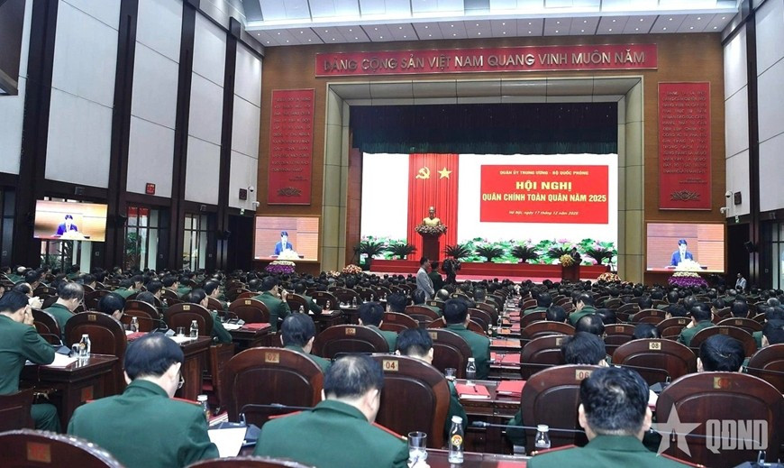 Quang cảnh Hội nghị Quân chính toàn quân năm 2025.