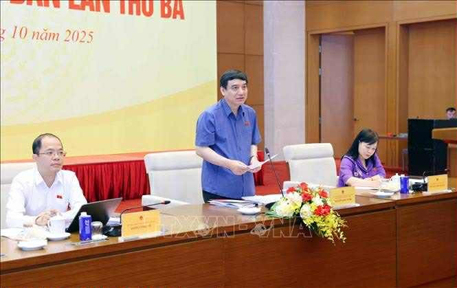 Chủ nhiệm Ủy ban Văn hóa và Xã hội của Quốc hội Nguyễn Đắc Vinh phát biểu. Ảnh: Phạm Kiên/TTXVN