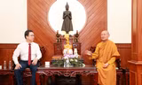 Ủy ban Trung ương MTTQ Việt Nam chúc mừng Phật đản tại TPHCM