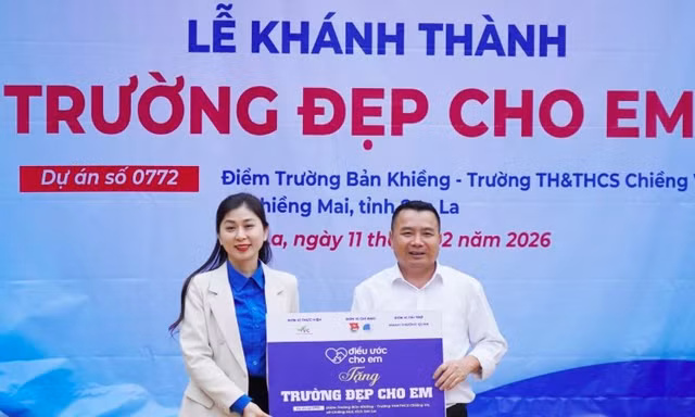 Tỉnh Đoàn Sơn La khánh thành lớp học trên bản khó khăn