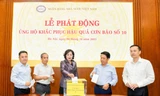 Ngân hàng Nhà nước phát động ủng hộ đồng bào khắc phục thiệt hại bão số 10 