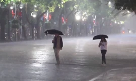 Mưa rào tại Hà Nội đêm 30 Tết, một năm nhiều sự kiện, biến động