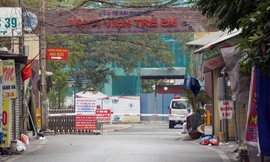 Cổng bệnh viện Trẻ em Hải Phòng.