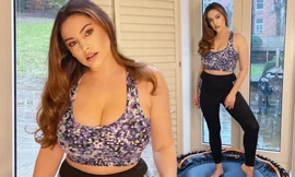 Mỹ nhân ‘kỳ quan thứ 8 của thế giới’ tung ảnh tập luyện, phô thềm ngực nóng bỏng