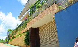 Nhà lầu 3 tầng có hồ bơi xây trên đất nông nghiệp của nữ thượng úy