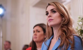 Bà Hope Hicks là cố vấn thân cận của ông Trump trong nhiều năm qua. Ảnh: AFP/Getty.