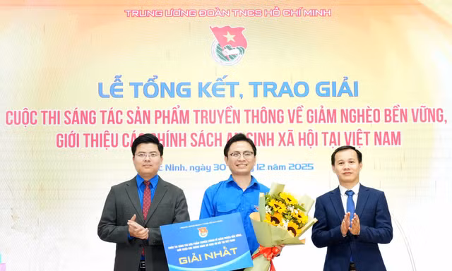 Tỉnh Đoàn Hà Tĩnh giảnh giải Nhất thi sáng tác truyền thông về giảm nghèo bền vững