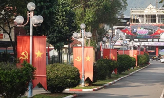 Lai Châu rực sắc cờ hoa trước thềm bầu cử Quốc hội khóa XVI