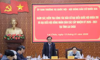 Phó Chủ tịch Quốc hội Lê Minh Hoan kiểm tra, giám sát công tác bầu cử tại Lai Châu