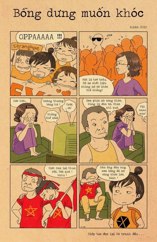 Bức tranh "Bỗng dưng muốn khóc".