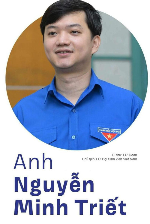 Anh Nguyễn Minh Triết, Bí thư T.Ư Đoàn, Chủ tịch T.Ư Hội Sinh viên Việt Nam. Anh Nguyễn Minh Triết, Bí thư T.Ư Đoàn, Chủ tịch T.Ư Hội Sinh viên Việt Nam.