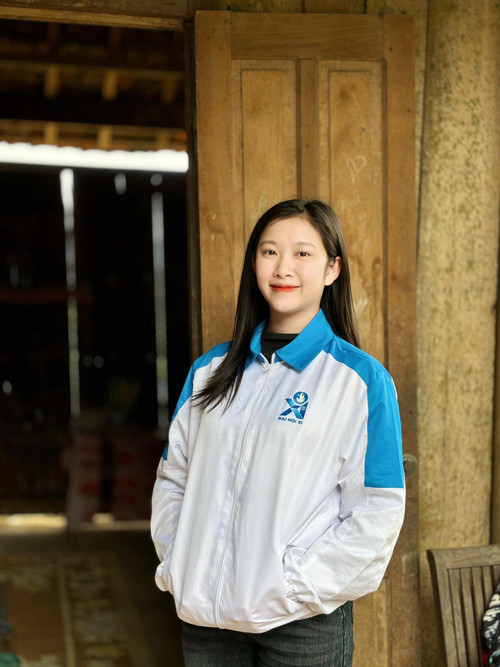 Chị Phan Hoài Thương - Phó Chủ tịch Hội Sinh viên trường CĐ Sư phạm Nghệ An.