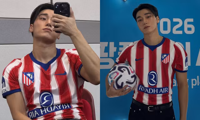Choi San ATEEZ gây tranh cãi với màn biểu diễn trước trận Man City vs Atletico Madrid