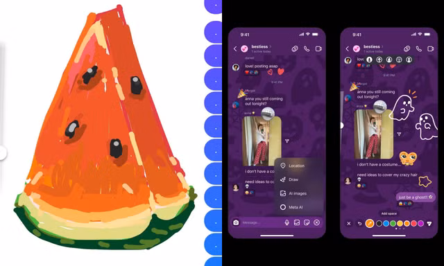 Instagram ra mắt tính năng vẽ trên khung chat: Gen Z khoe “tác phẩm” sáng tạo