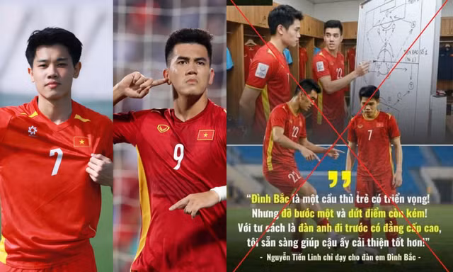 Cầu thủ Tiến Linh bỗng dưng gặp rắc rối vì tin giả về Đình Bắc và U23 Việt Nam