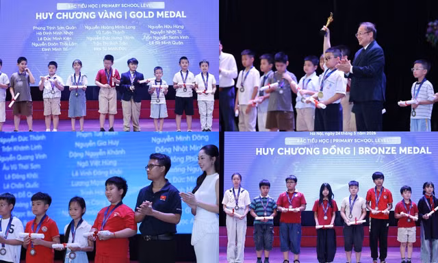 Chung kết AIMO 2026: Khối Tiểu học "bội thu" giải thưởng, sẵn sàng vươn ra biển quốc tế