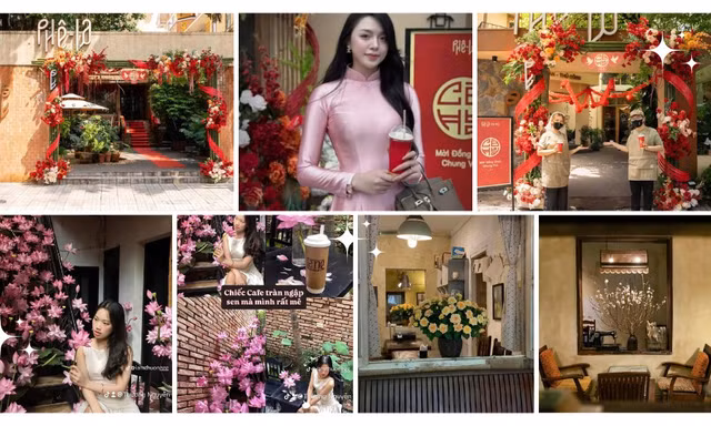 Quán cà phê đẹp mê nhờ trang trí đậm văn hóa truyền thống, từ rạp cưới đến làng cổ