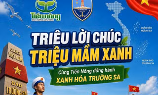 Cùng gửi lời chúc để ươm mầm 'Xanh hoá Trường Sa'