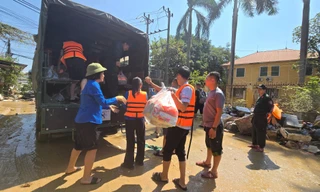 9 cán bộ chiến sĩ Công an Thái Nguyên bị thương khi chống lũ, cứu nạn cứu hộ 