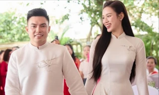 Lý do Hoa hậu Đỗ Thị Hà đi giày bệt ở lễ ăn hỏi 