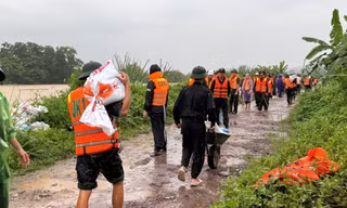 Hơn 2.000 lượt cán bộ, chiến sĩ Công an Thái Nguyên tham gia khắc phục hậu quả mưa lũ