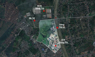 Vị trí dự án phát triển khu nhà ở khu đô thị mới tại xã Tân Bình và phường Tiền Phong