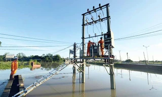 Điện lực Thái Nguyên khắc phục hậu quả mưa lũ