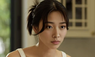 Tạo hình AI sau khi xóa mặt Thùy Tiên