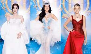 Dàn Hoa - Á hậu và Nam vương quốc tế tỏa sáng trên thảm xanh Miss World 2026