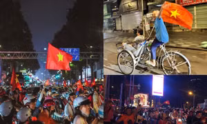 U22 Việt Nam vô địch SEA Games 33: Fan "đi bão" xuyên đêm, một lời nhắc gây sốt
