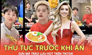Trang Pháp, CONGB, RHYDER nhiệt tình đu trend "Thủ tục trước khi ăn"