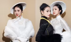 Hoa hậu Hà Trúc Linh lần đầu chung khung hình với Hoa hậu Yến Nhi
