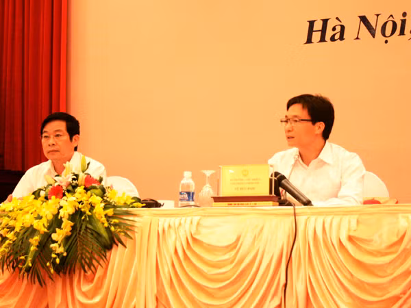 Buổi họp báo diễn ra chiều 4-11 tại Hà Nội. Ảnh: C.N