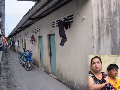 Công nhân chế biến thủy sản bơ vơ