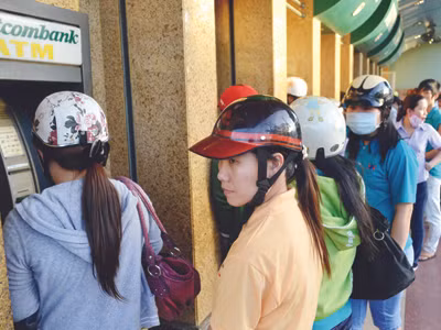 ATM quá tải, hết tiền